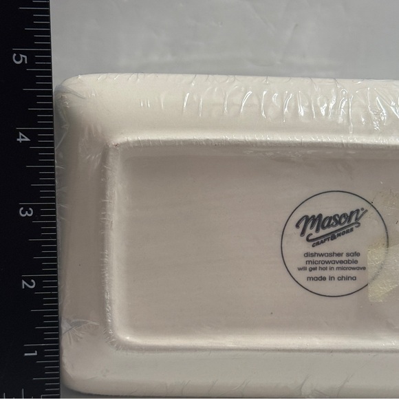 🆕 Mason Craft & More Ceramic Butter Dish with Lid – Classic Farmhouse Kitchen - Picture 7 of 15